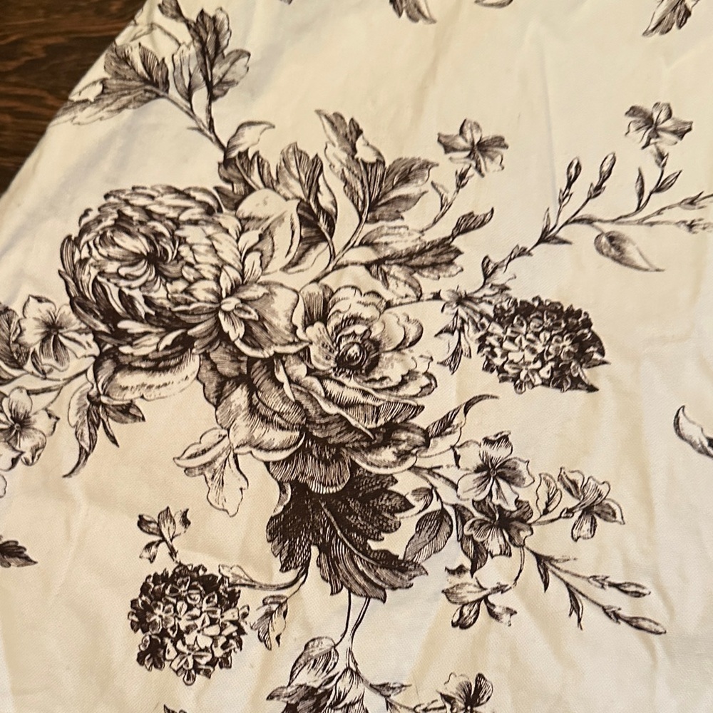 Teeze Me White and brown Floral Strapless Dress - Picture 2 of 5